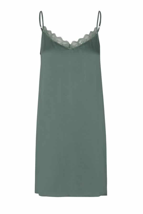 CRÉTON Anita strop kjole (MOSS GREEN S)