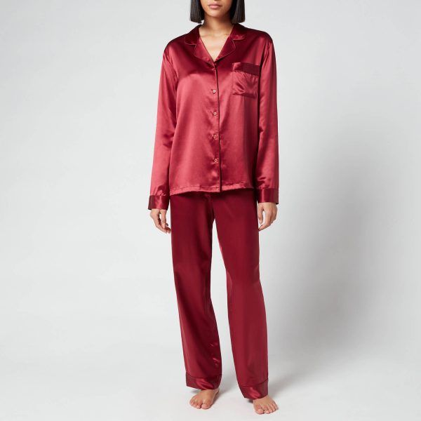 ESPA Silk Pyjamas - Burgundy - M