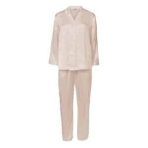 Lady Avenue Pure Silk Basic Pyjamas Perlhvid silke Small Dame
