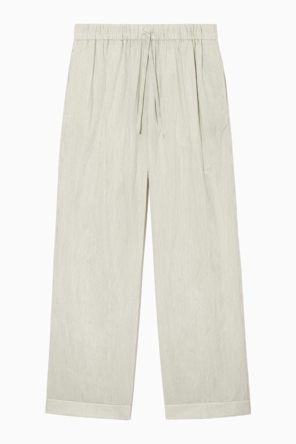 STRIPED SILK PYJAMA TROUSERS
